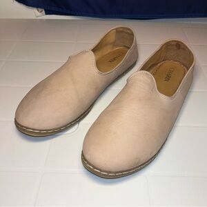 Charix Classic Artisan Camel Leather Slip On Flats Shoes Size 45 low top